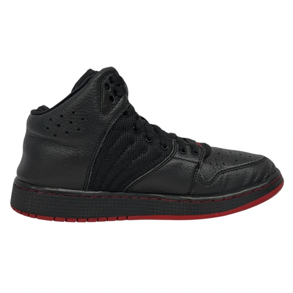 Nike Air Jordan 1 Flight 4 Premium GS Black Red #828237-006 Youth Sneakers 6.5Y